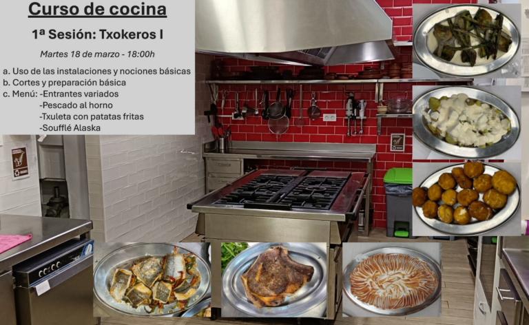 1ª Sesión Curso cocina: Txokeros I