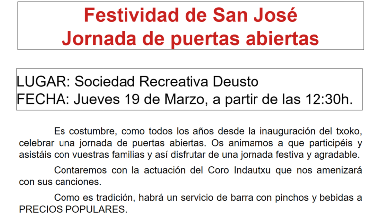 Jornada de Puertas abiertas